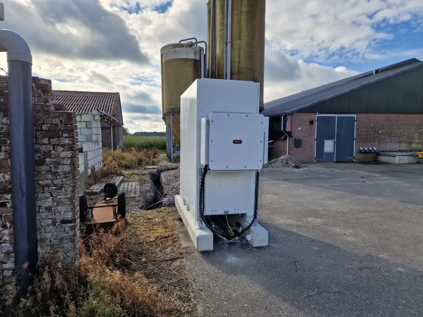 Exploitation agricole avec installation énergétique