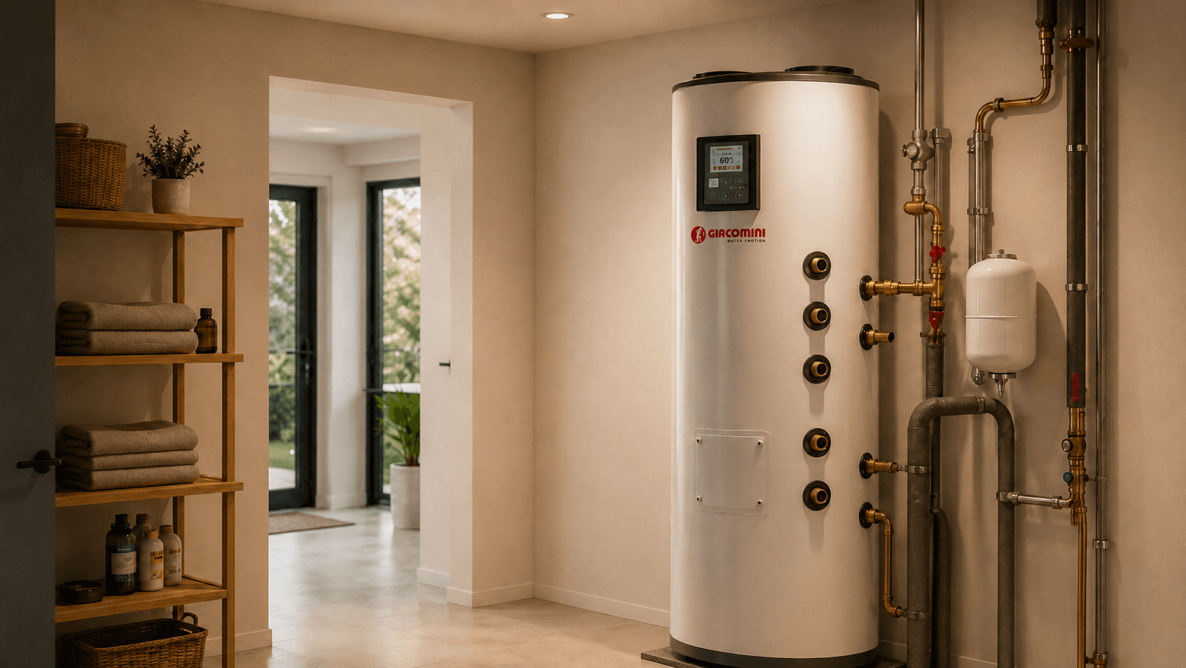 Warmtepompboiler installatie